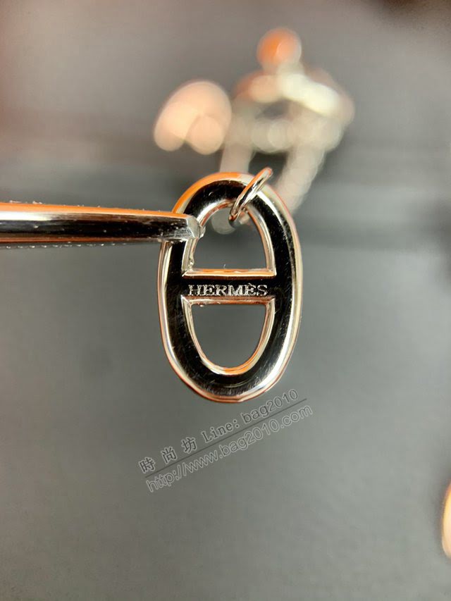 Hermes首飾品 愛馬仕時尚百搭耳環吊環 Hermes豬鼻子長款耳釘  zgh1536